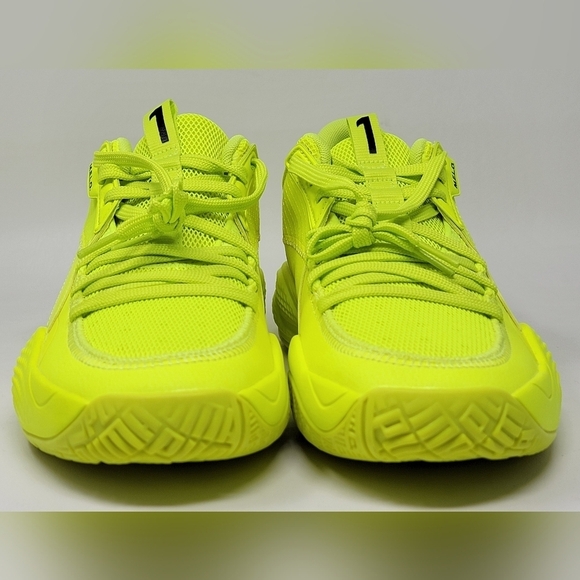 Puma Court Rider 1 LaMelo Ball Basketball Shoes Yellow 376512‑01 Men Size 8 New - Picture 8 of 10